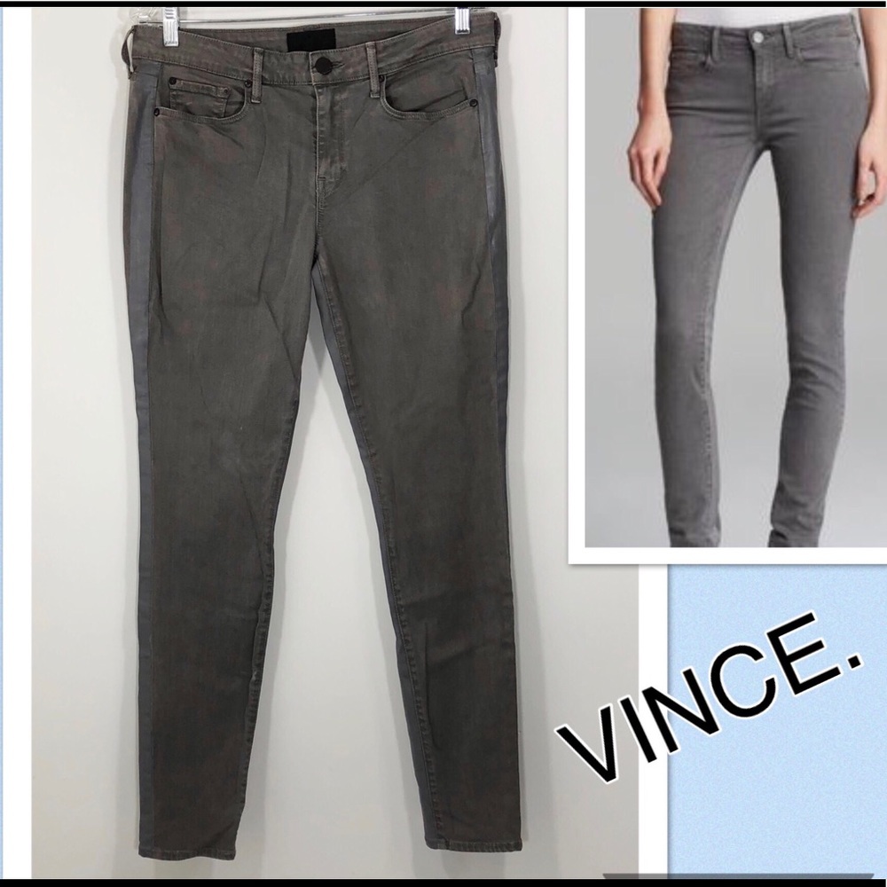 VINCE Dylan Silverfin Skinny Jeans 30x30